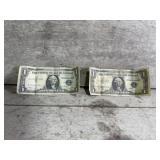 (2) $1 Silver Certificates