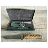 Federal micrometer and kinfo knife