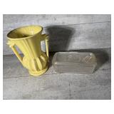 McCoy vase, refrigerator dish