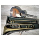Brass trombone, Domino guitar