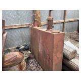 Standard oil company oil tank with pump