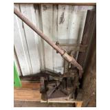 Cast iron barn beam drill, hand plane