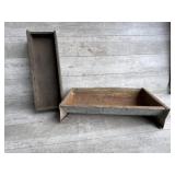 Trough and wood box