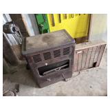 Vintage heater, fan, electric motor, windows