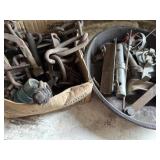 Chains, bolts, clamps