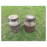 Vintage milk cans