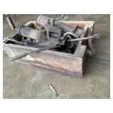 Wooden box with grease guns