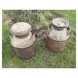 Vintage milk cans