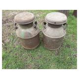 Vintage milk cans