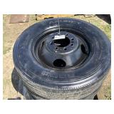 (4) 215/75R 17.5 tires on 8 Lug Wheels