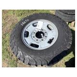 (4) Rims With BF Goodrich LT265/70R17 Tires