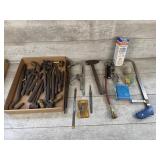 Chisels, Punches, Air Chuck and Tools