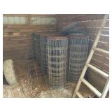 Rolls of fencing and barbwire
