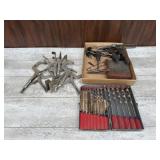 Vise grips, drill bits and miscellaneous