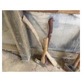 2 axes and axe handle