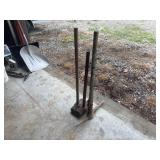 Sludge hammers and pickaxe