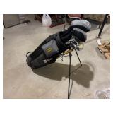 Wilson golf bag and clubs