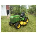 John Deere 755 mower tractor