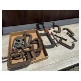 Assortment of c clamps