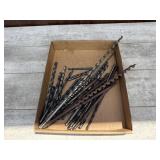 Assortment of large drill bits