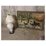 Picture and lamps