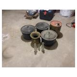 Cookware pots, pony express chewing tobacco vase