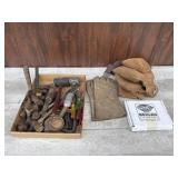 Tool belt, misc tools, and hardware
