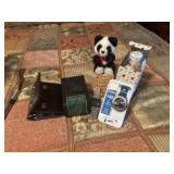 Watches, wallet, and paper weights