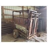 Livestock chute cart
