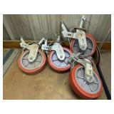 8" scaffold casters