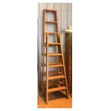 8 ft Wood Step Ladder and  6 ft Double Sided W