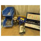 D-vise, vise with clamp, nails, blind rivets