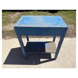 Blue Metal Table