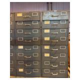 (2)8- Drawer Metal Cabinet