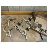 Vise-grips for welding table
