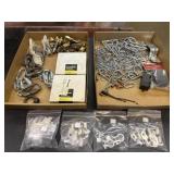 Our clips, brass fittings chain, hook, and