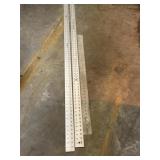 Aluminum straight edge rulers