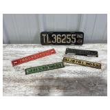 Vintage License Plates Toppers