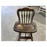 Vintage Wooden High Chair