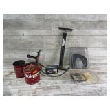 Hand Pump, Snake, Bungee Straps, Cap Nails