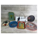 Vintage Trays and Signs