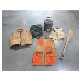 Vests, Backpack Chair, Paddle, Cooler