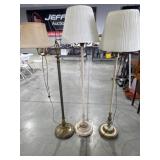 (3) floor lamps