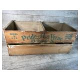 Wood crate box