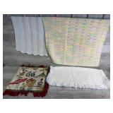 (3) Small Knitted Blankets