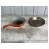 Le Creuset Orange Cast Iron Skillet