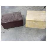 (2) wood trunks