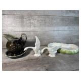 Vintage Hall pitcher, Haeger plate