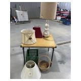 Table, lamp