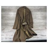 Army wool trench coat